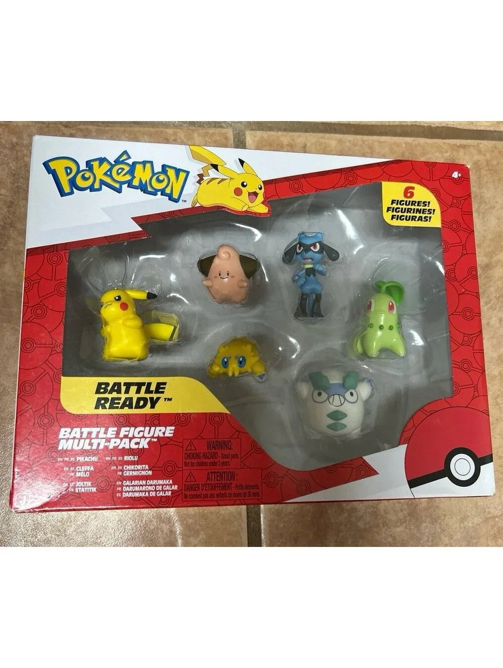 Pokémon Battle Figure Multi-Pack 6 Figures Pikachu Riolu Cleffa NEW